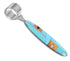 Southwestern Genuine Sterling Silver Multicolor Inlay Pendant QX70406